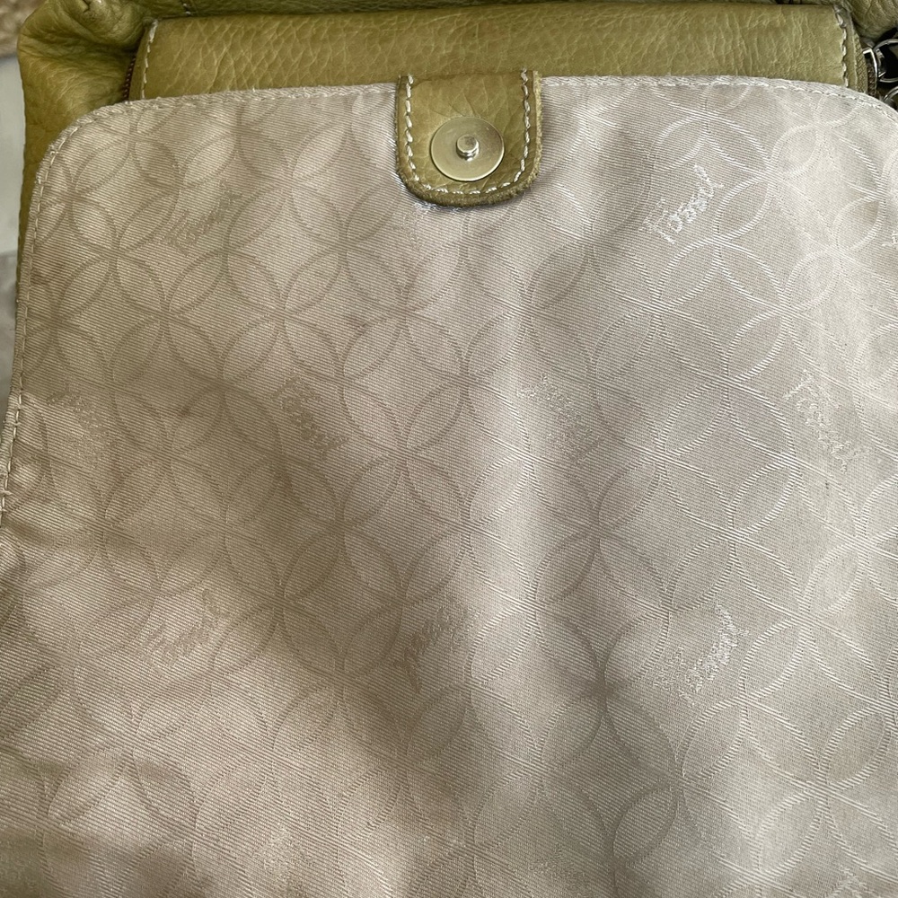 Fossil Olive Green Leather Crossbody Purse | Vintage 1954 Style | - Picture 8 of 10